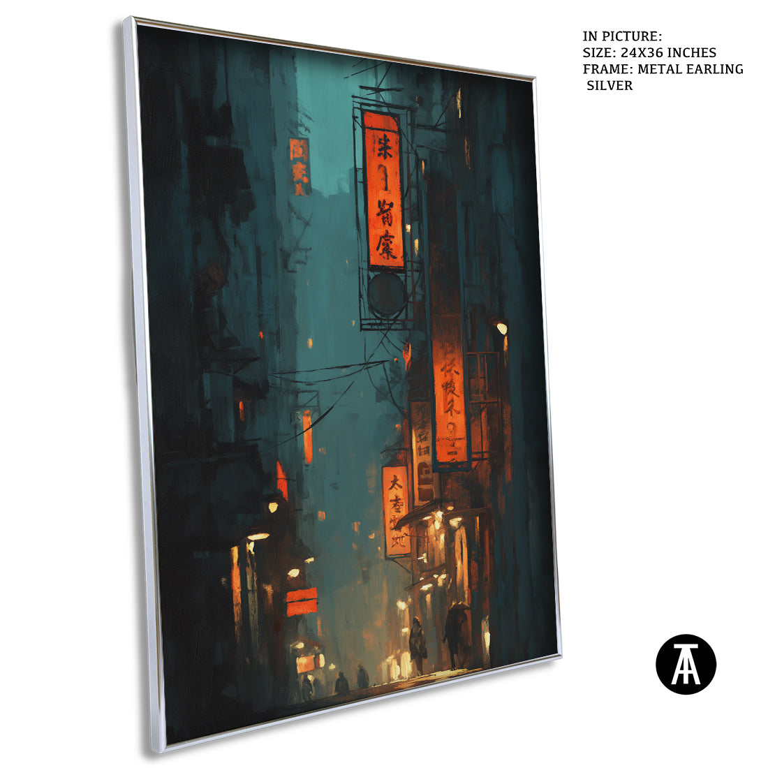 Artwork in Metal Earling Silver Frame