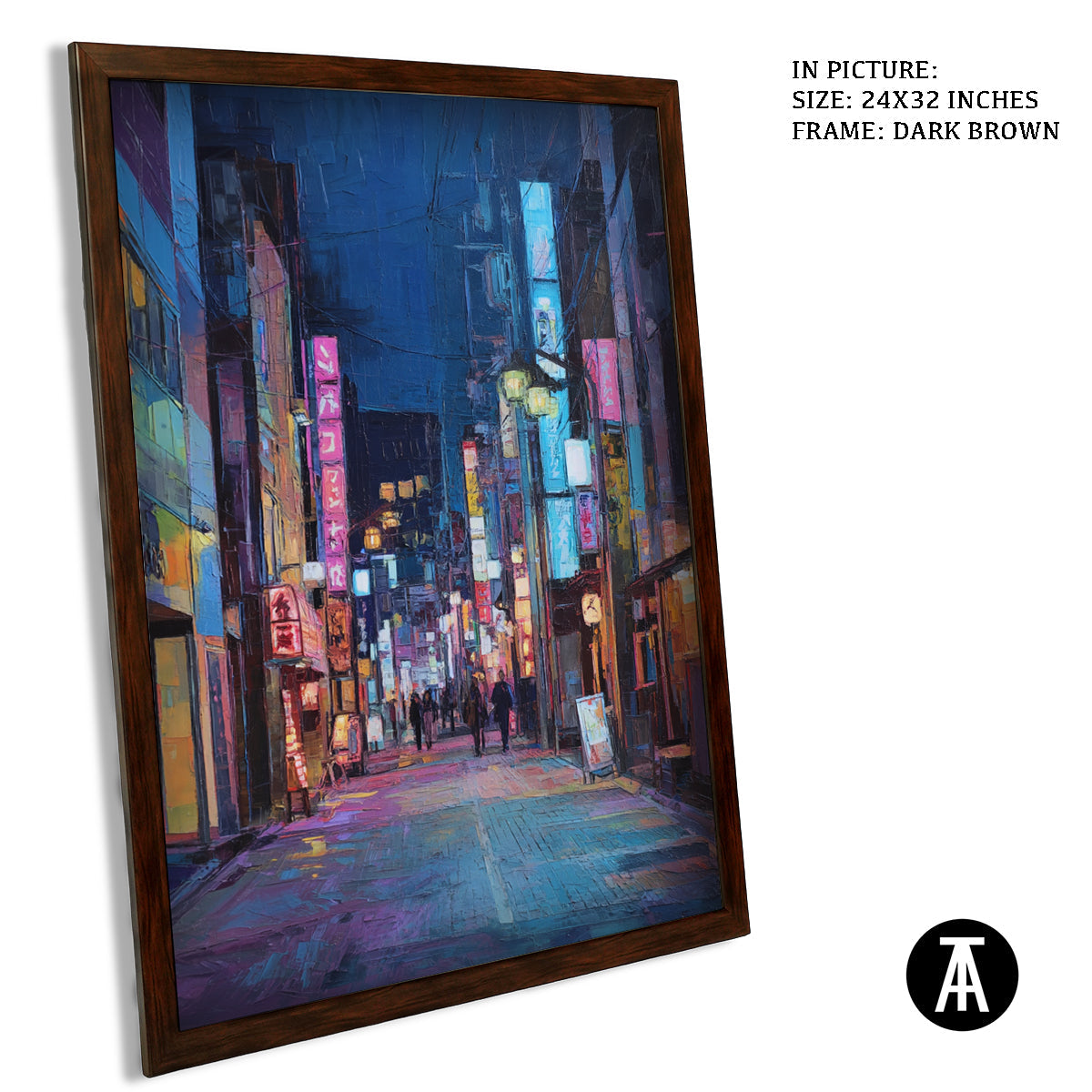 Artwork in Metal Champagne Gold Frame