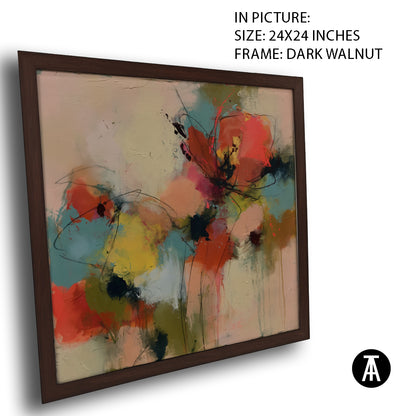 Artwork in Dark Walnut Frame