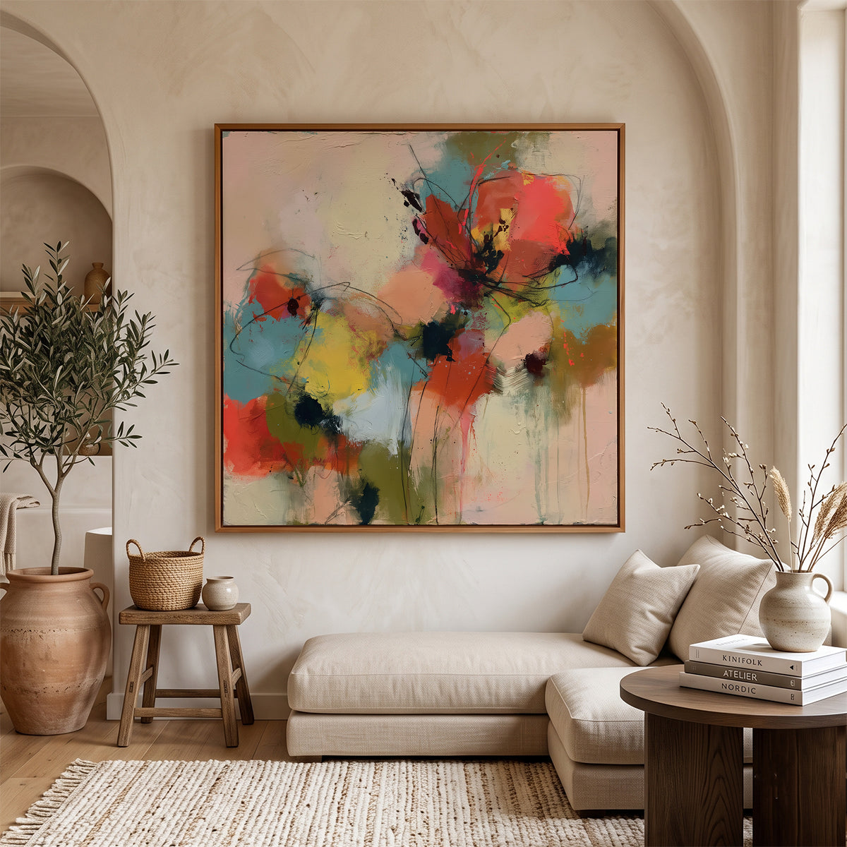 Abstract Art in a Lifestyle Setting