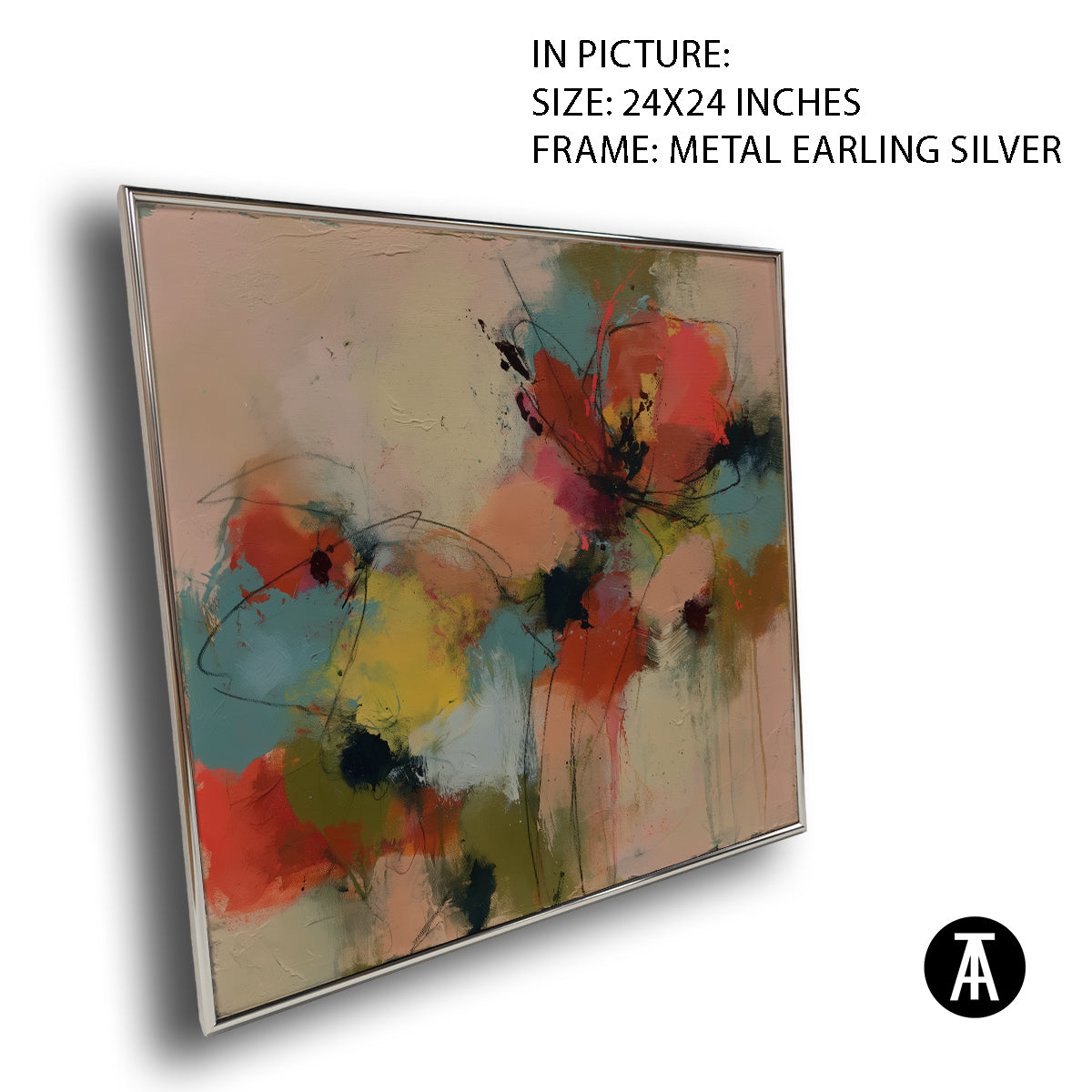 Artwork in Metal Earling Silver Frame