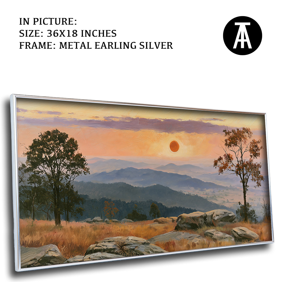 Artwork in Metal Earling Silver Frame