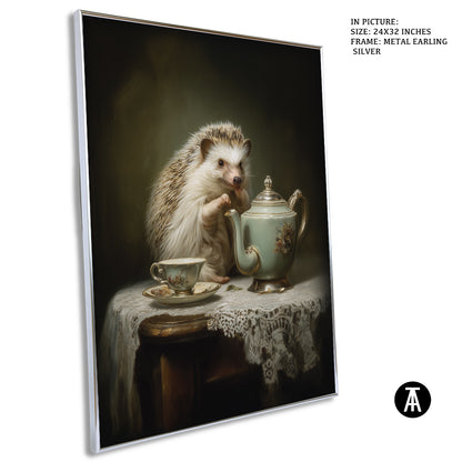 Sample Artwork in Earling Silver Metal Frame