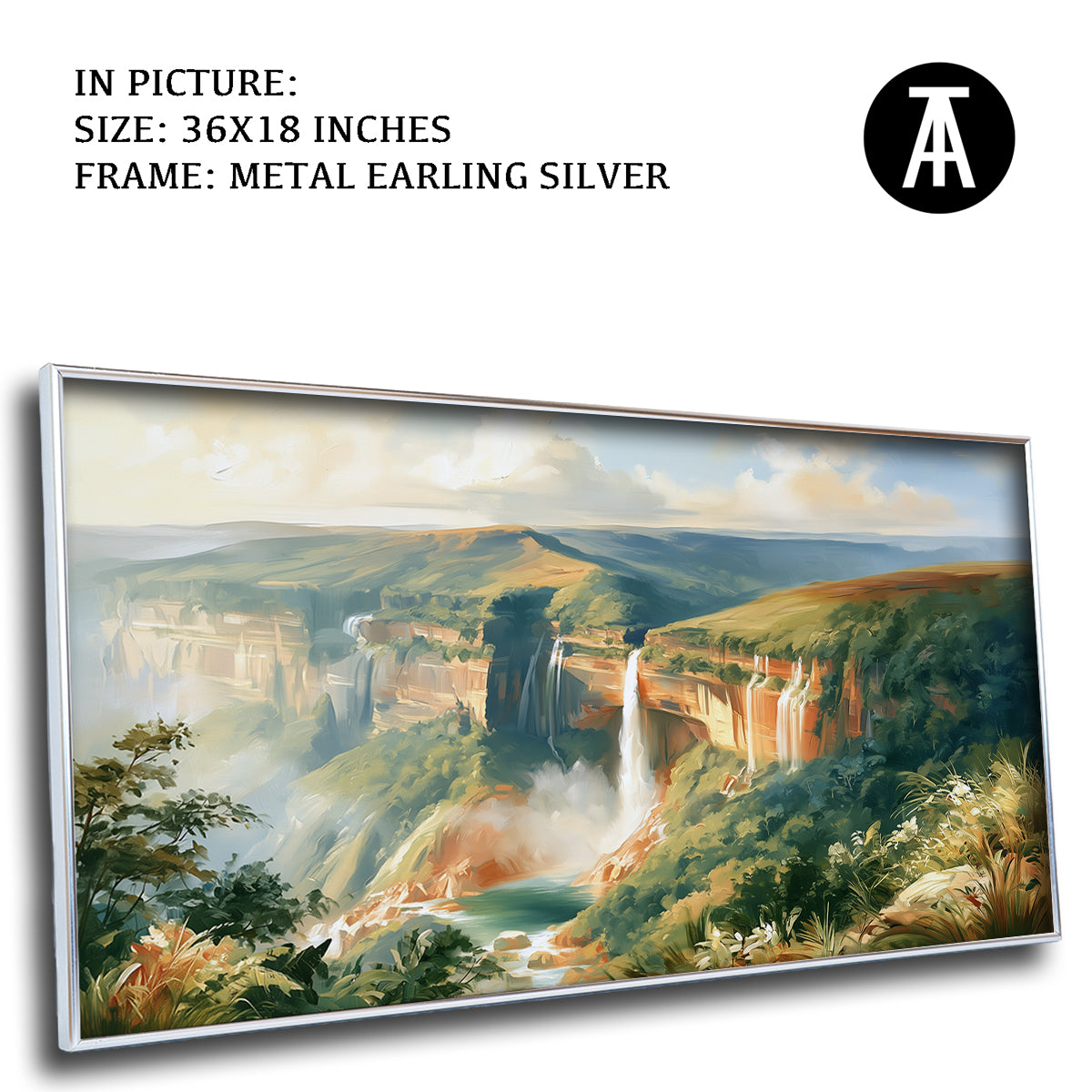 Artwork in Metal Earling Silver Frame