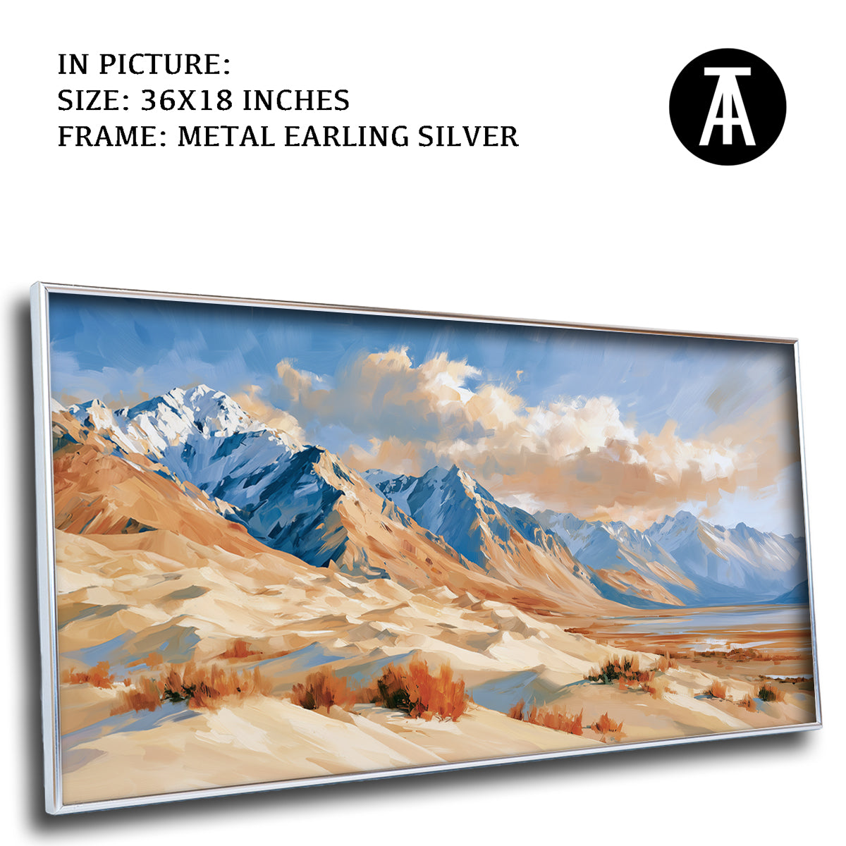 Artwork in Metal Earling Silver Frame