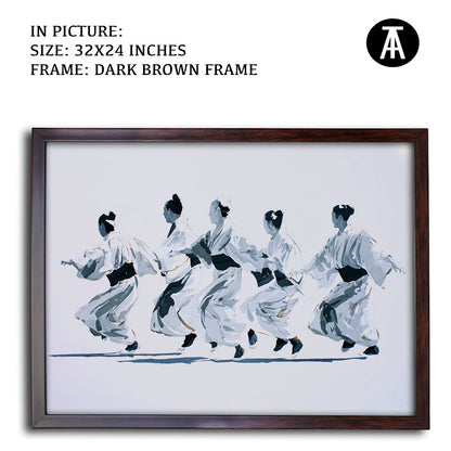 Artwork in Metal Champagne Gold Frame