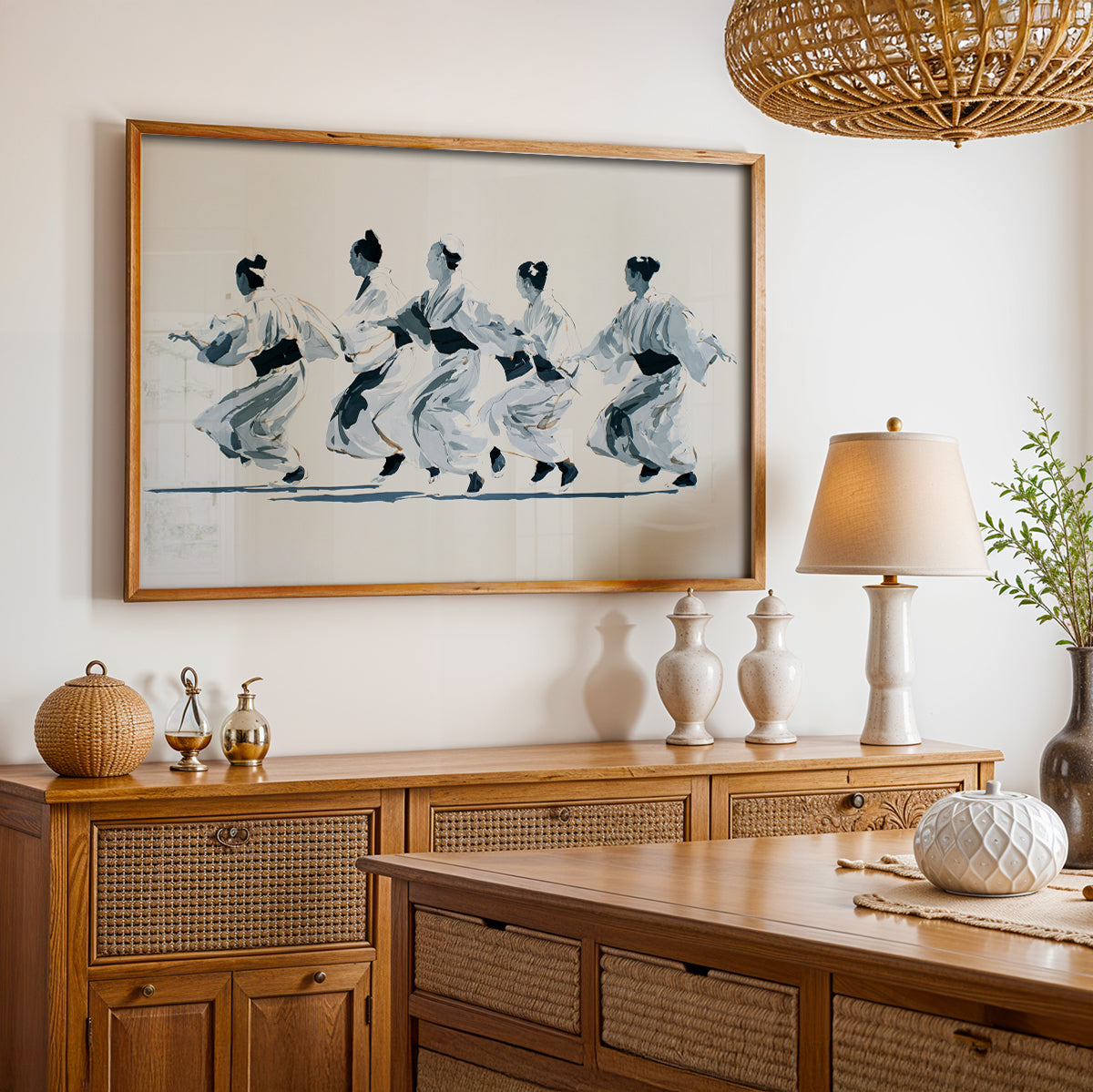 Japanese Painting in a Lifestyle Setting