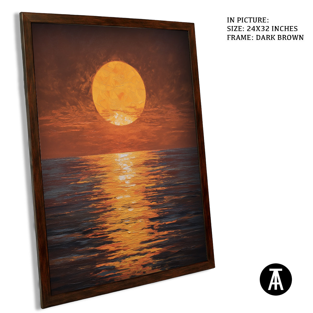 Artwork in Metal Champagne Gold Frame