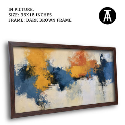 Artwork in Dark Brown Frame