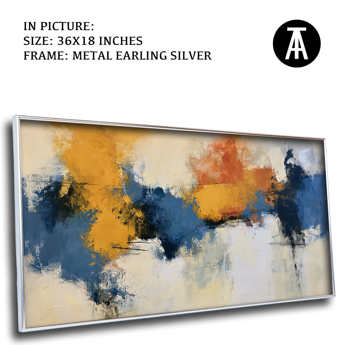 Artwork in Metal Earling Silver Frame