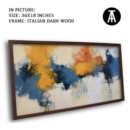 Artwork in Dark Wood Frame