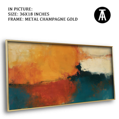 Artwork in Metal Champagne Gold Frame