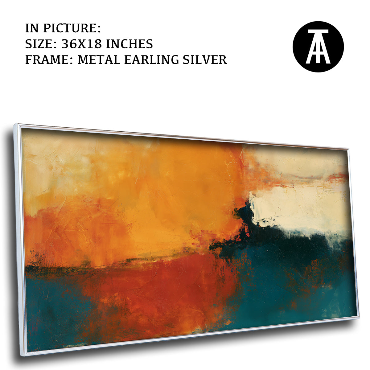 Artwork in Metal Earling Silver Frame