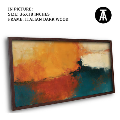Artwork in Dark Wood Frame
