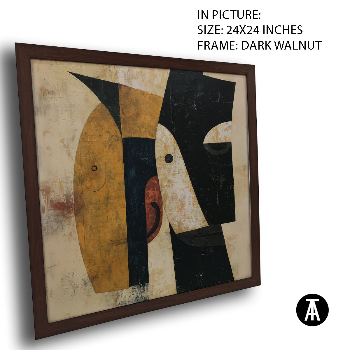 Artwork in Dark Walnut Frame
