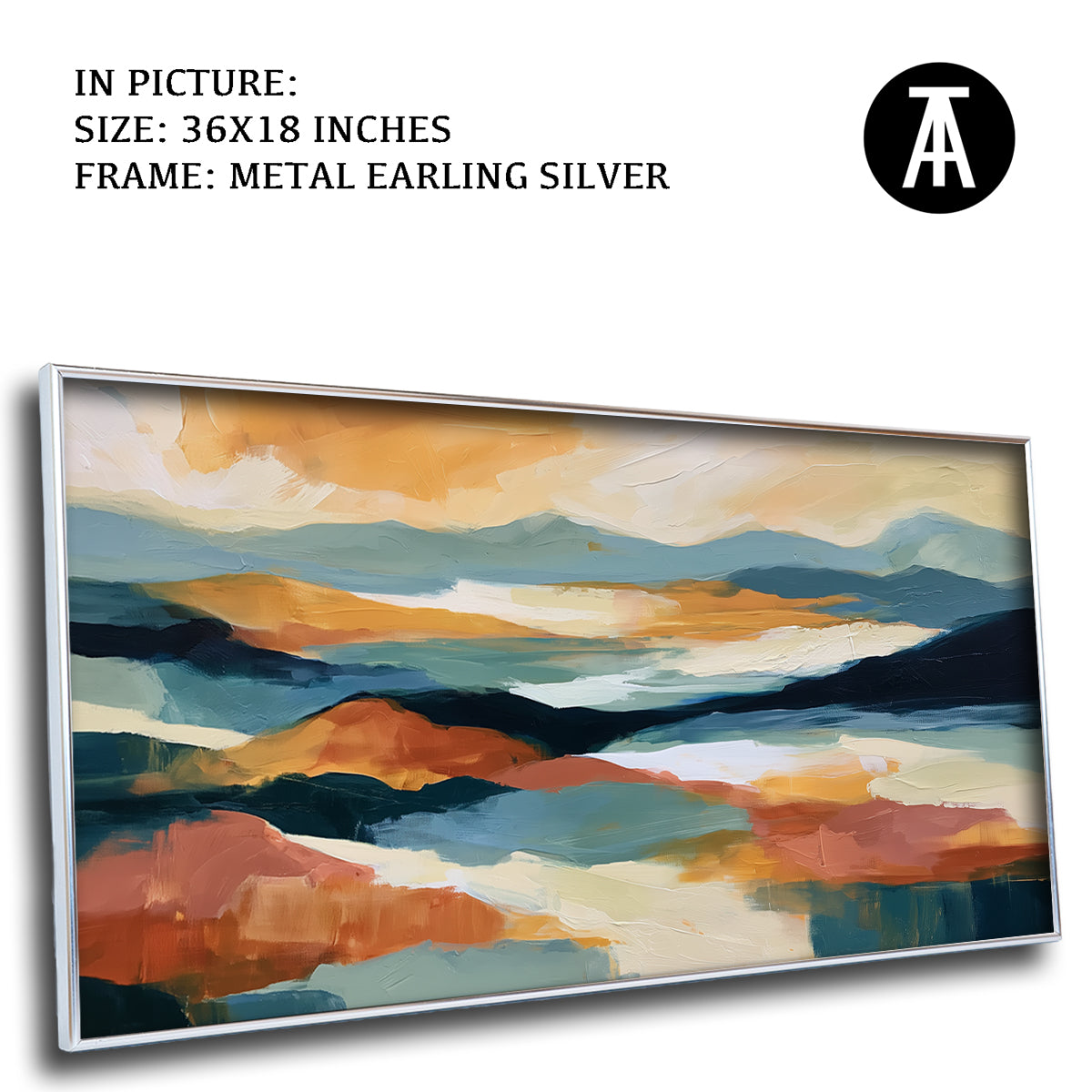 Artwork in Metal Earling Silver Frame