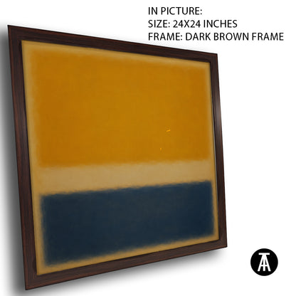Artwork in Dark Brown Frame