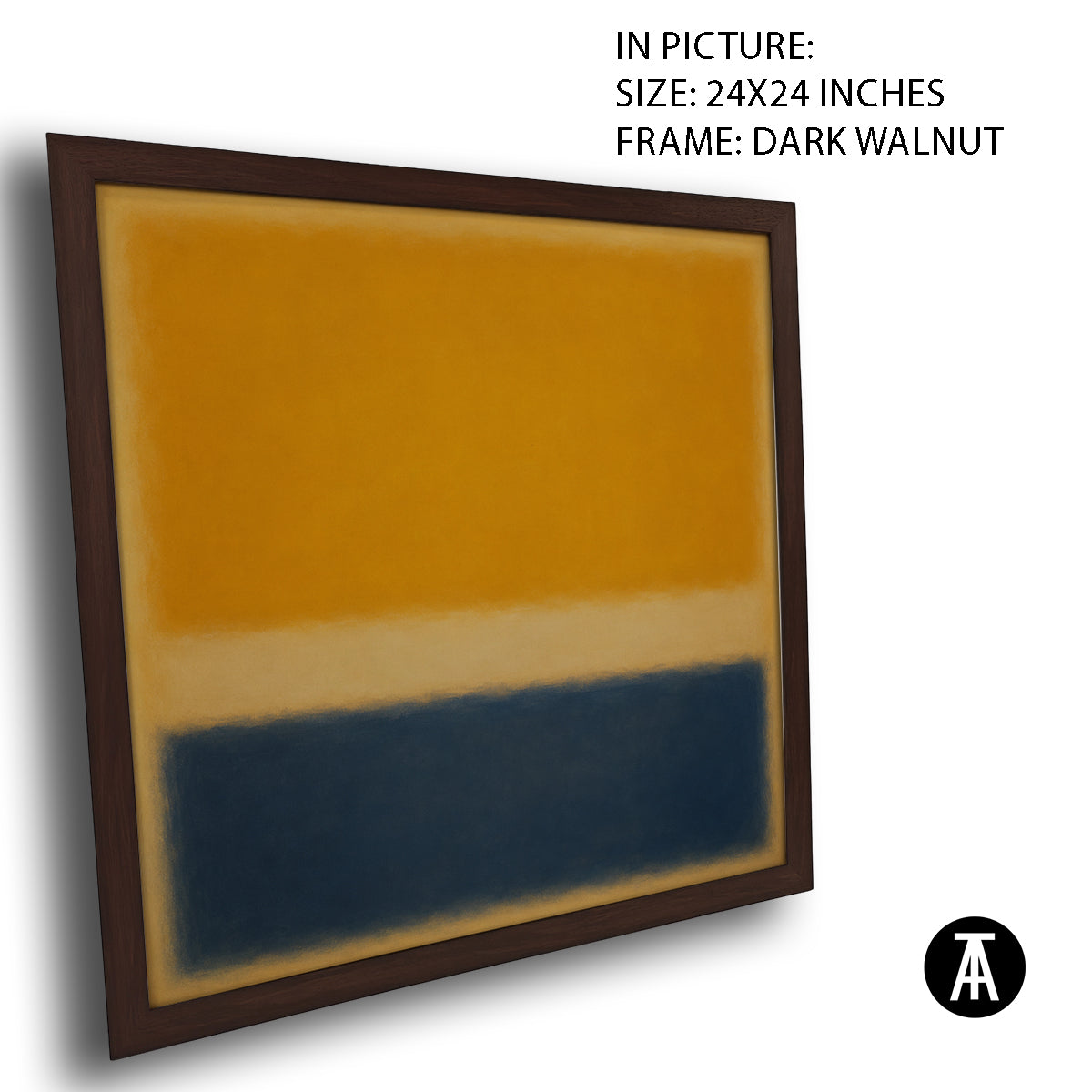 Artwork in Dark Walnut Frame