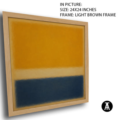 Artwork in Light Brown Frame