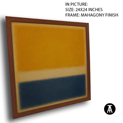 Artwork in Mahogany Finish Frame