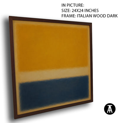 Artwork in Dark Wood Frame
