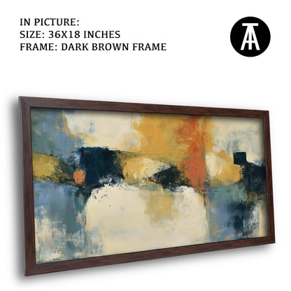 Artwork in Dark Brown Frame