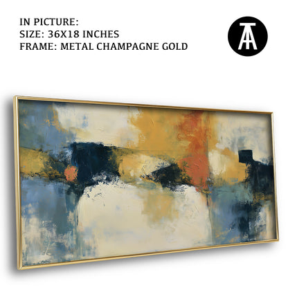 Artwork in Metal Champagne Gold Frame