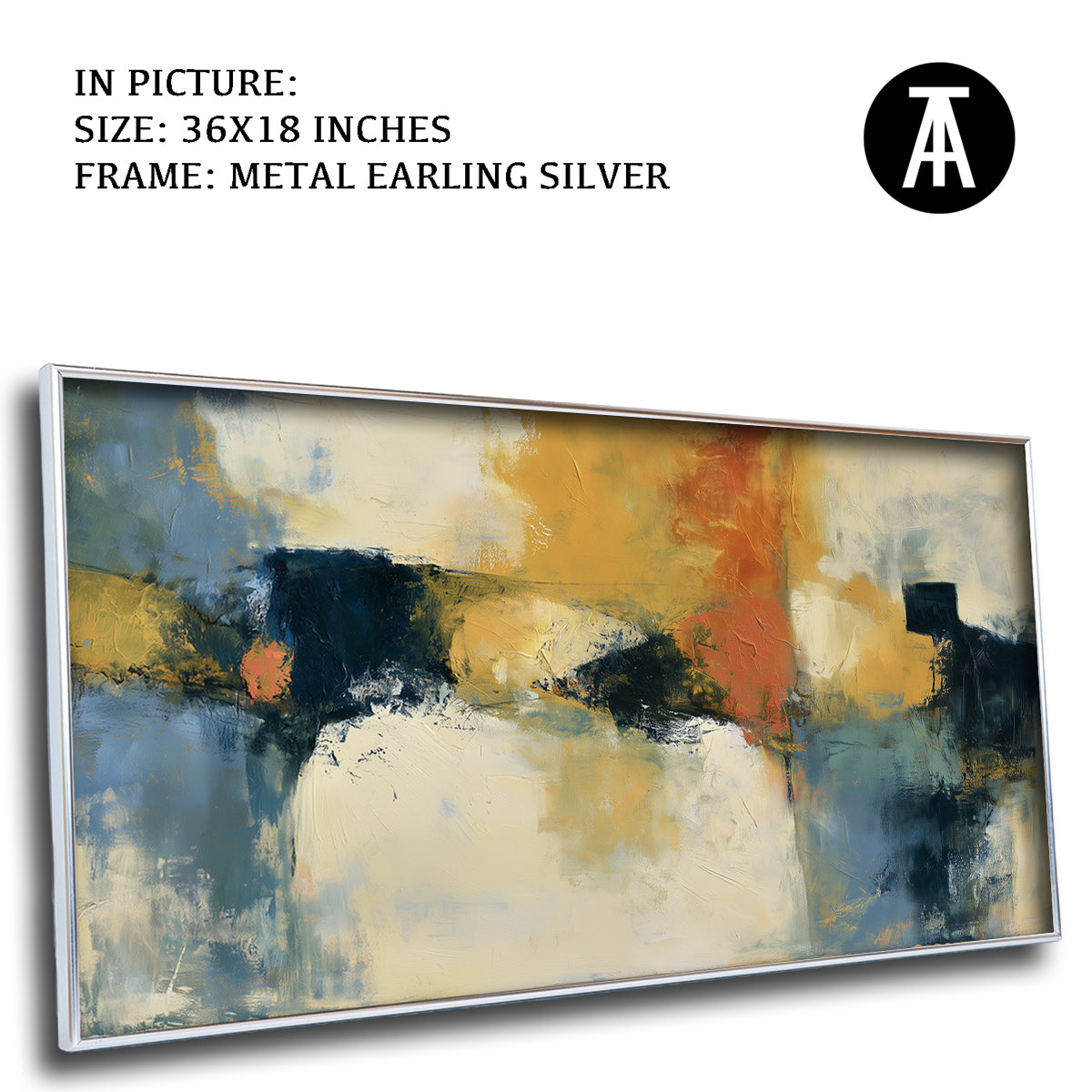 Artwork in Metal Earling Silver Frame