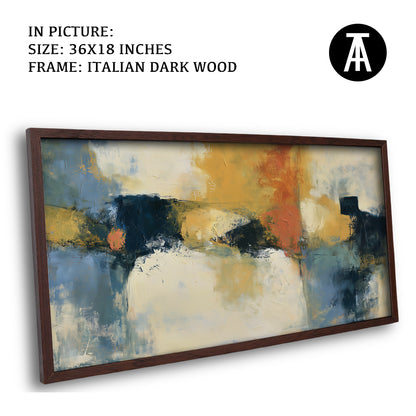 Artwork in Dark Wood Frame