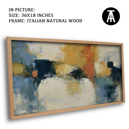 Artwork in Natural Wood Frame