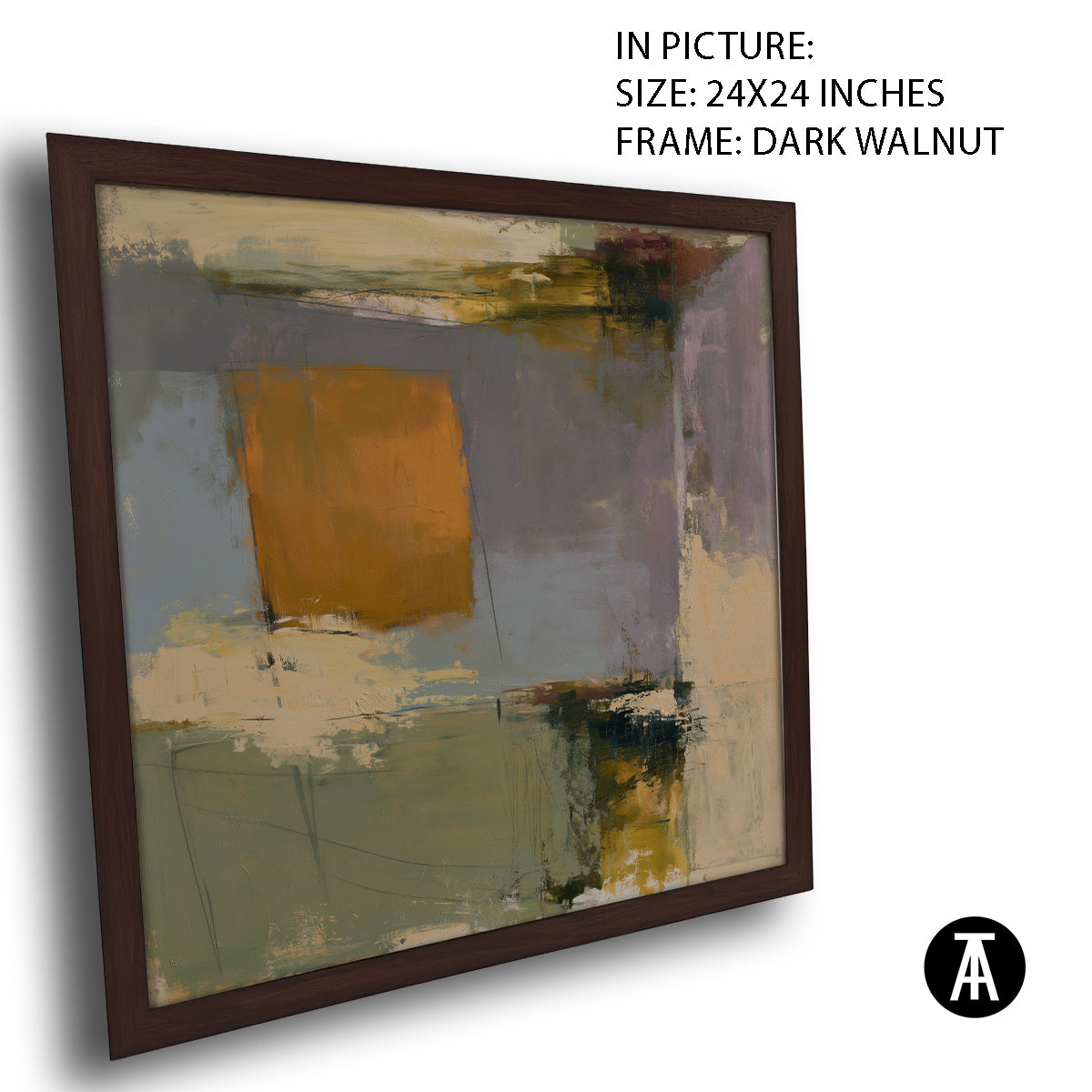 Artwork in Dark Walnut Frame