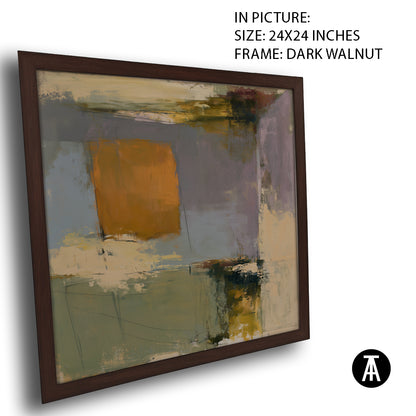 Artwork in Dark Walnut Frame