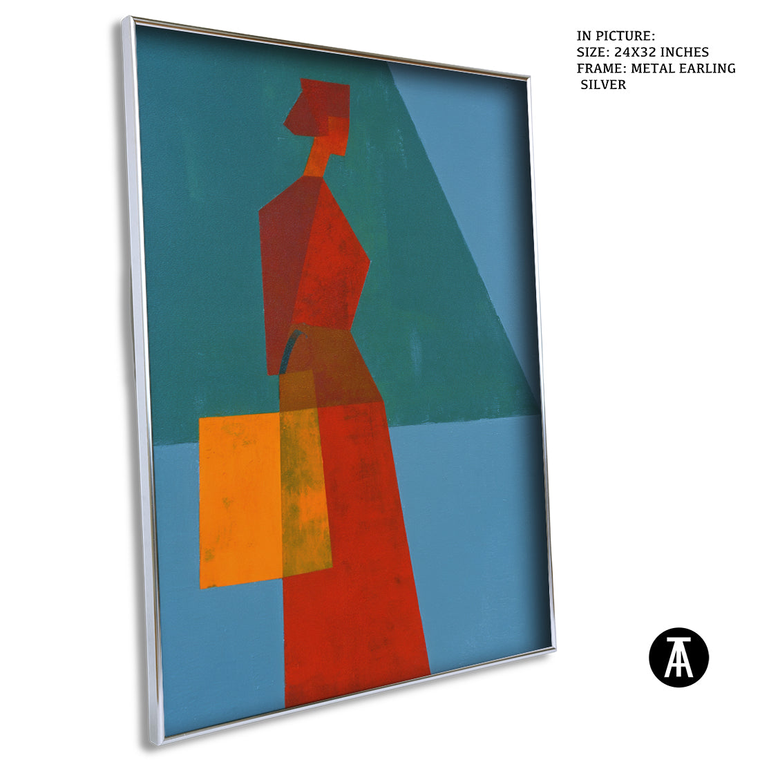 Artwork in Metal Earling Silver Frame