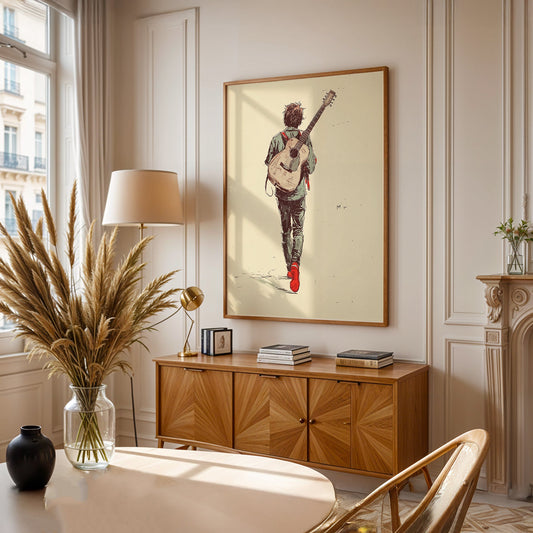 Minimalist Painting in a Lifestyle Setting