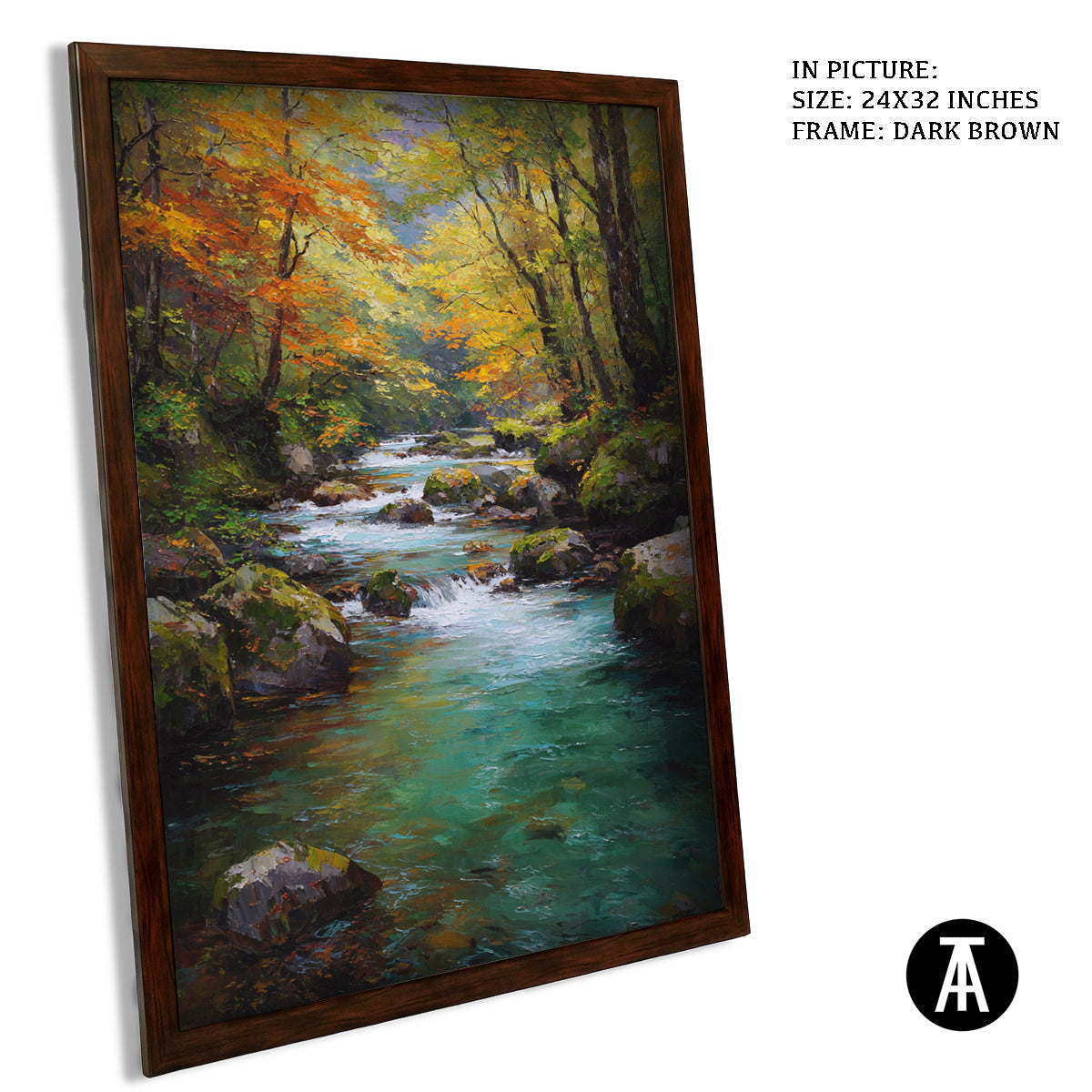 Artwork in Metal Champagne Gold Frame