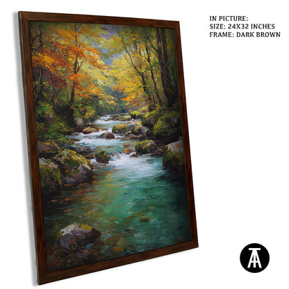 Artwork in Metal Champagne Gold Frame