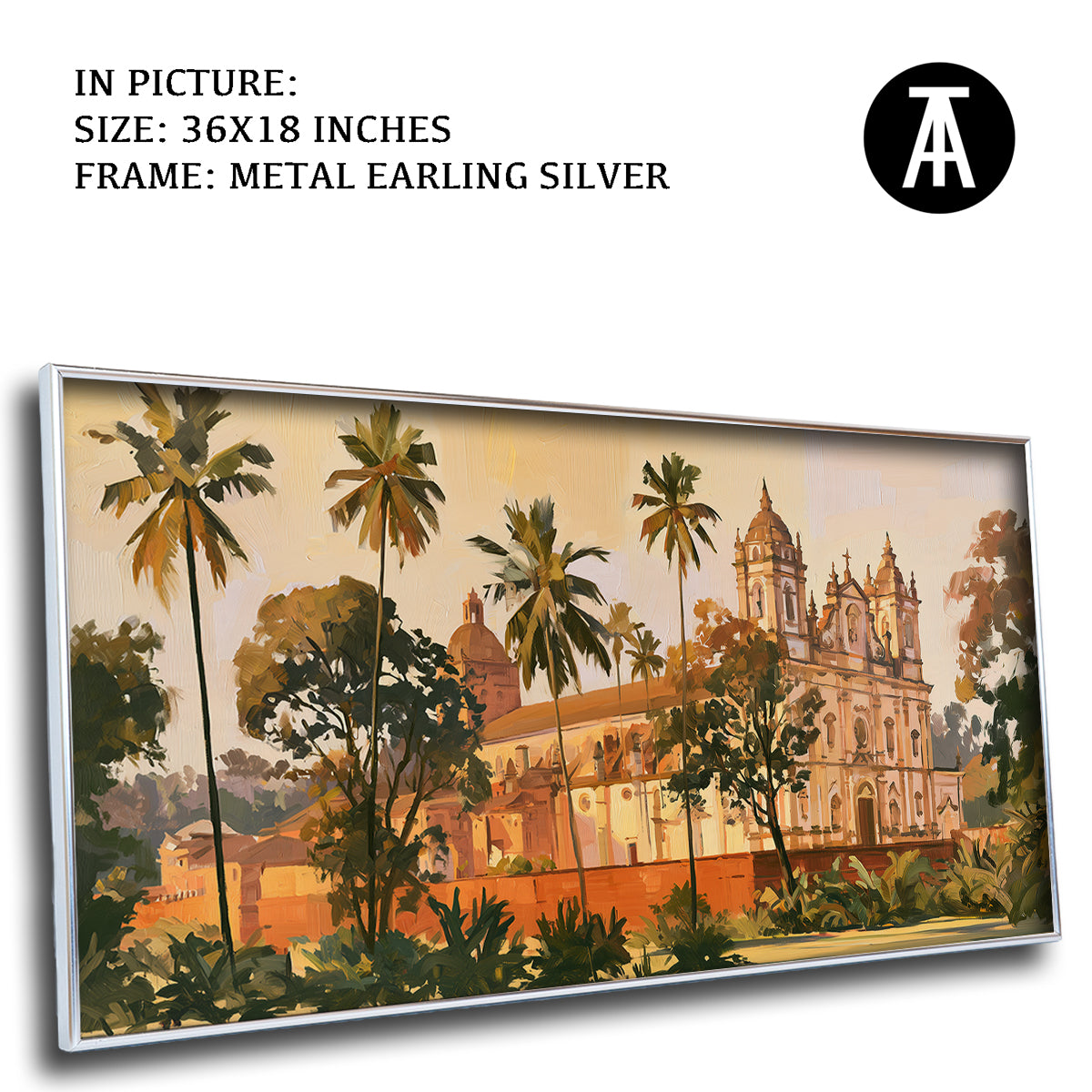 Artwork in Metal Earling Silver Frame