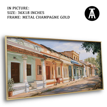 Artwork in Metal Champagne Gold Frame