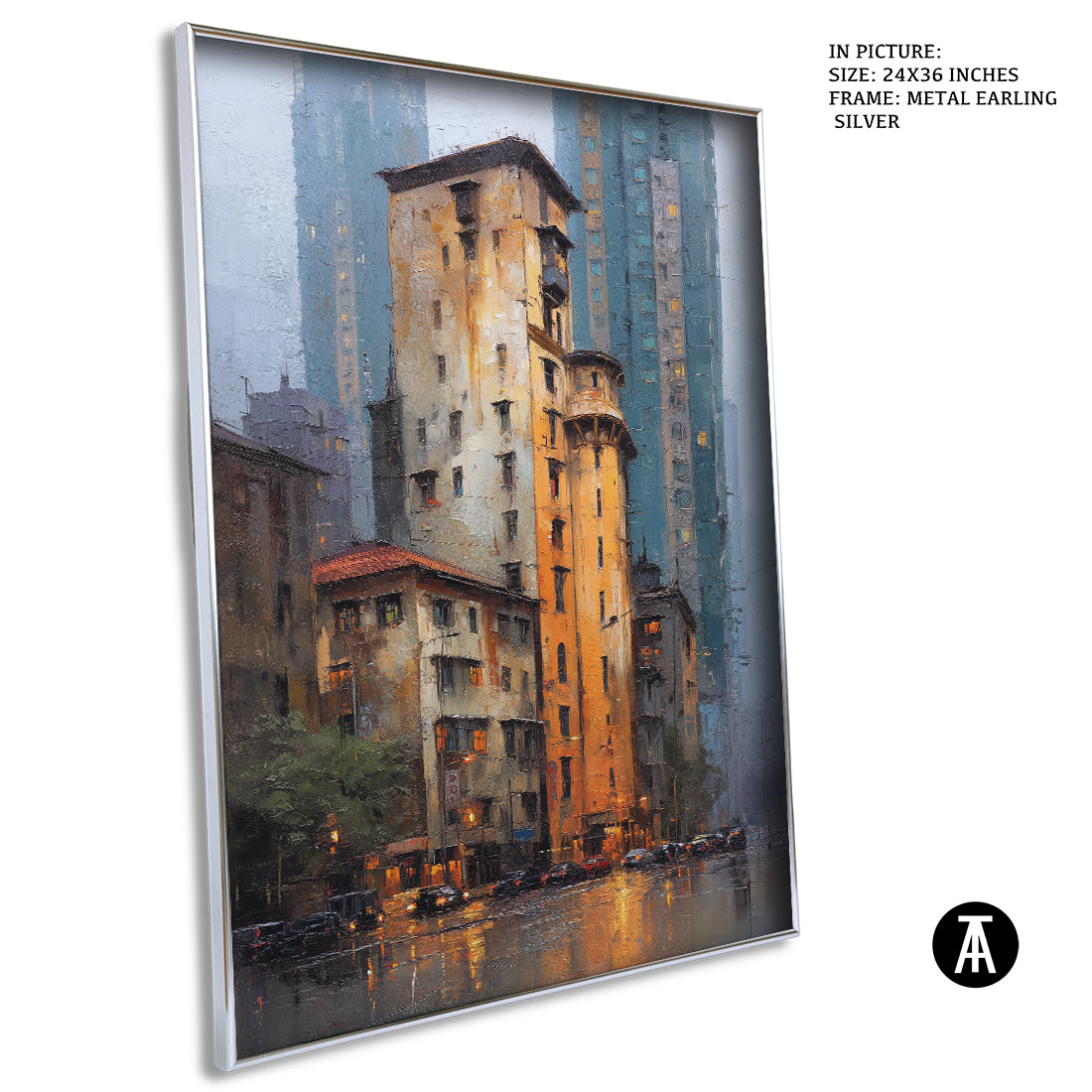 Artwork in Metal Earling Silver Frame