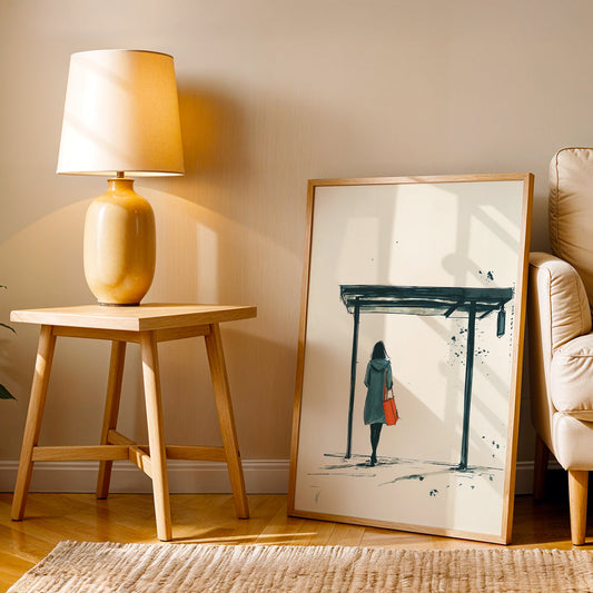 Minimalist Artwork in a Lifestyle Setting