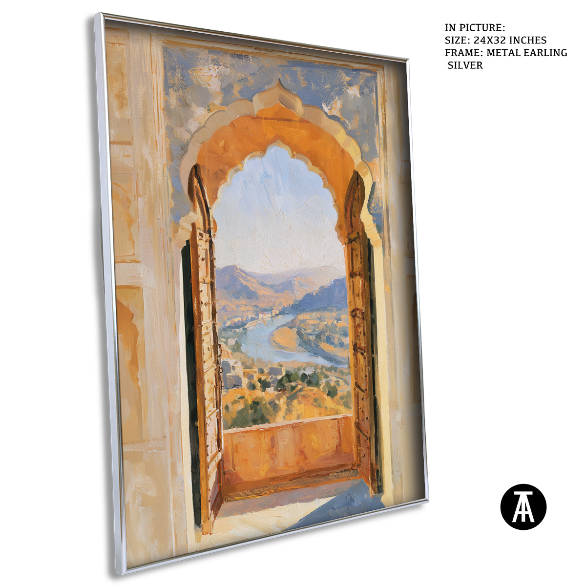 Artwork in Metal Earling Silver Frame
