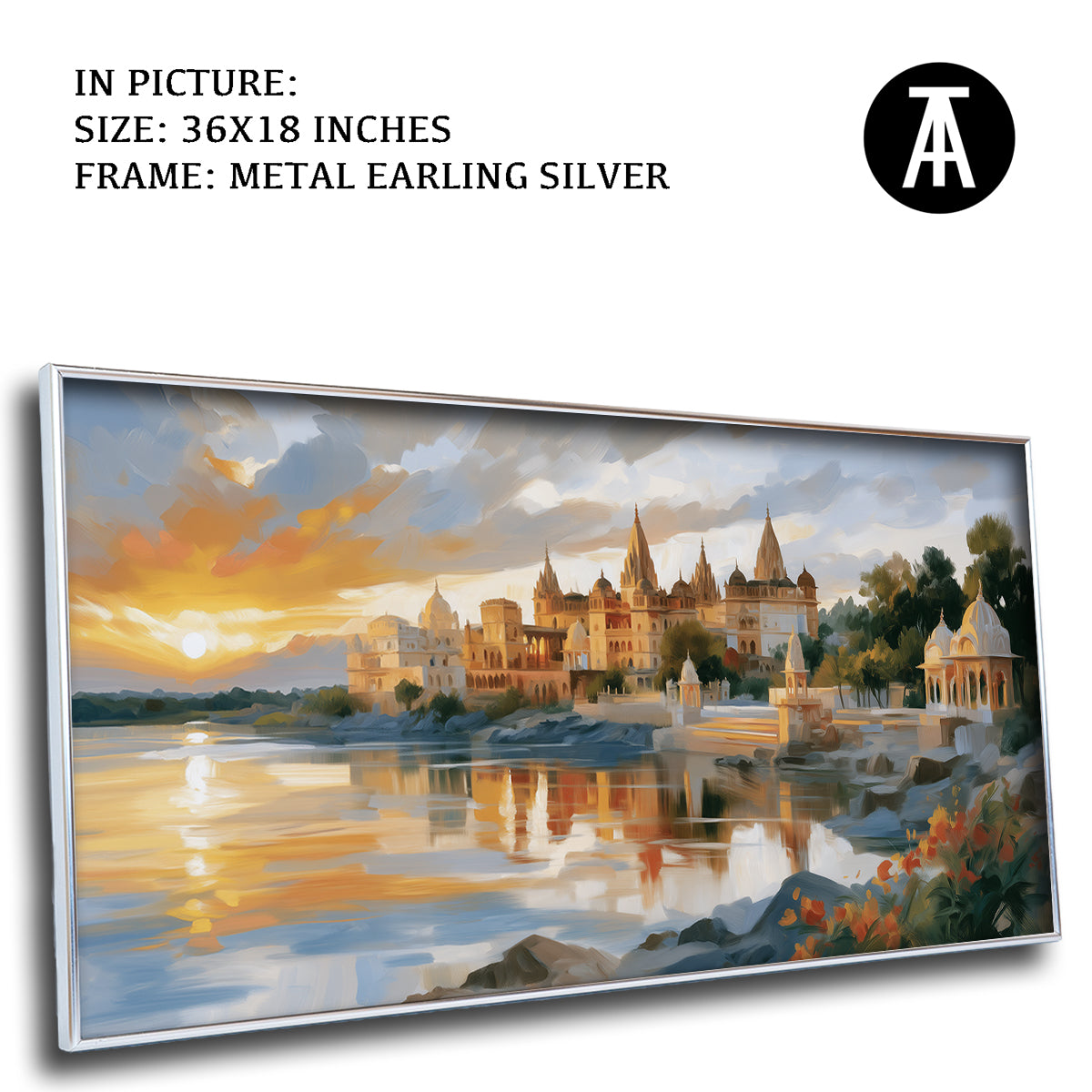 Artwork in Metal Earling Silver Frame