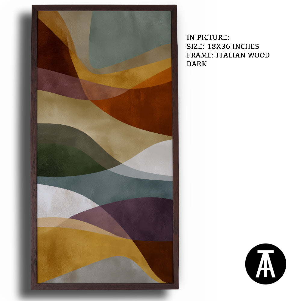 Artwork in Dark Wood Frame