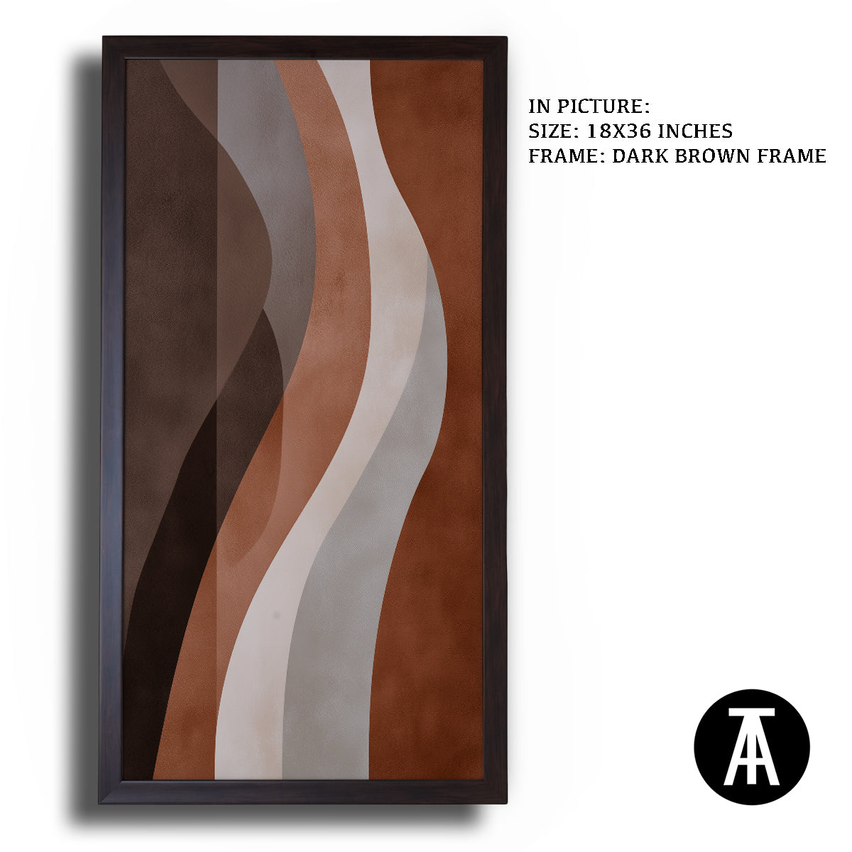 Artwork in Metal Champagne Gold Frame