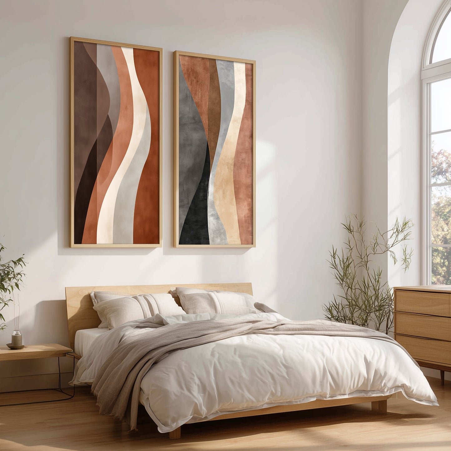 Abstract Artwork Set in a Lifestyle Setting