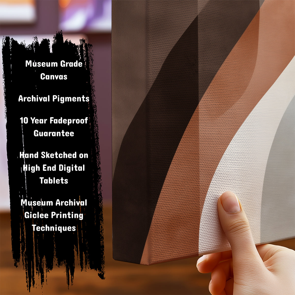 Information about Abstract Canvas Art Print