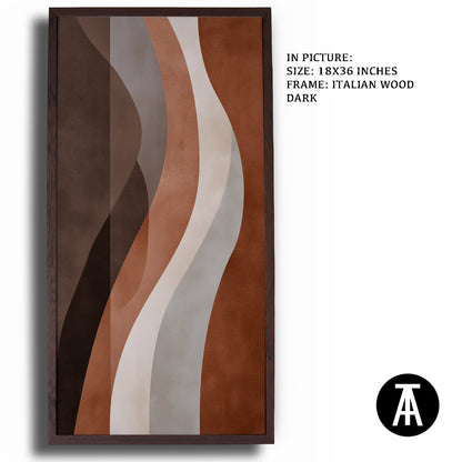 Artwork in Natural Wood Frame