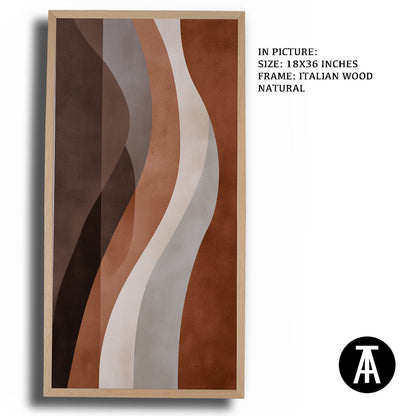 Artwork in Dark Wood Frame