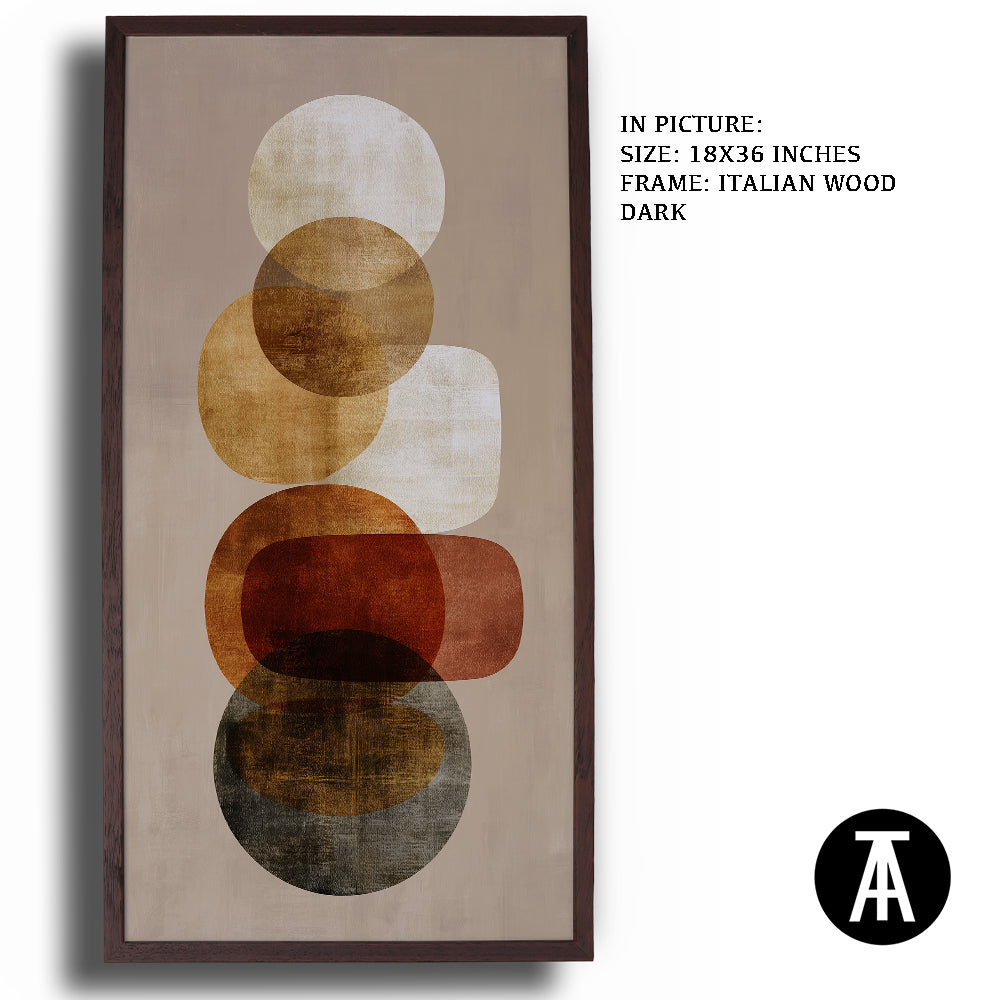 Artwork in Dark Wood Frame