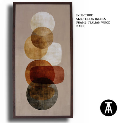 Artwork in Dark Wood Frame